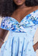 Bardot Floral Print A-Line Scuba Foam Midi Dress DR4228