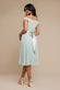Cowl Neck Pleated A-Line Chiffon Midi Dress DR4501