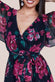 Printed Lurex A-Line Flutter Sleeve Midi Dress DR4516