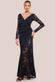 Scuba & Lace Wrap Maxi Dress DR4366