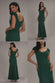 CAPPED SLEEVE V NECK PLEATED FIT & FLARE MAXI DRESS DR5117