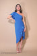 Waterfall Sleeve Wrap Midi Dress DR3990