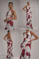 FLORAL HALTER NECK EMPIRE WAIST GATHERED MAXI DRESS BY GODDIVA DR5259
