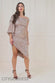 One Shoulder Asymmetric Midi Dress DR3702