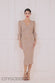 Scallop And Sequin Embroidered Chorded Lace Midi Dress DR3960
