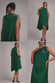 Cowl Neck Back Wing Satin High Low Midi Dress DR4608
