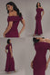 One Shoulder Pleated Bardot Fit And Flare Maxi Dress DR4909