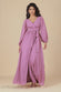Sustainable Front Split Wrap Style Chiffon Maxi Dress DR4314BBS