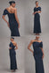 Off The Shoulder Satin Bow Neck Maxi Dress DR5073