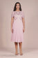 Embroidered Top Chiffon Pleated Midi DR3802