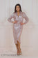 DUAL TONE SEQUIN WRAP SHIRT DRESS DR4034