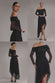 ONE OFF SHOULDER ASYMMETRIC MIDI DRESS DR4923
