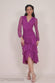Gathered High & Low Tiered Maxi Dress DR4262QZ