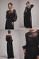 Lace Long Sleeve Shirred Waist Maxi Dress DR4805