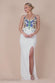 Sequin Butterfly Front Split Maxi Dress DR4609
