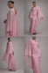 CAPE SLEEVE CHIFFON AND SCUBA CREPE MAXI DRESS BY GODDIVA - DR4900 DR4900