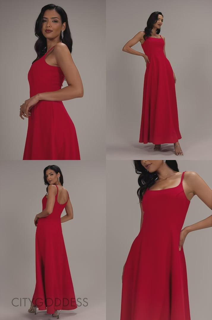 STRAPLESS FIT & FLARE A-LINE MAXI DRESS DR5114