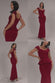 CAP SLEEVE SWEETHEART PEPLUM SCUBA MAXI DRESS DR5302