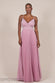 Sleeveless Pleated A Line Lurex Maxi Dress DR4494