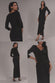 FRONT WRAP ASYMMETRIC HEM SCUBA MAXI DRESS DR5295