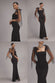 SCUBA & POLKA MESH BELLA BOW MULTIWAY MAXI DRESS DR5020