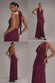 FLORAL HALTER NECK EMPIRE WAIST GATHERED MAXI DRESS BY GODDIVA DR5259