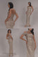 ONE SHOULDER ASYMMETRIC TWIST FOIL MAXI DRESS DR5351