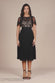 Embroidered Top Chiffon Pleated Midi DR3802