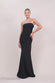 Scuba Crepe Bandeau Maxi With Diamante Necklace DR4271