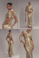 SASH ONE SHOULDER BARDOT FOIL MAXI DRESS DR5304