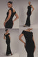 ONE SHOULDER VELVET MAXI DRESS DR4578