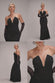 Strapless Super Plunge Diamante Neck Maxi Dress DR4716