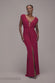 Cowl Plunge Draped Mermaid Maxi Dress DR4879