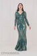 Dual Tone Patterned Sequin Maxi Dress DR3494