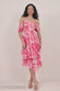Bardot Asymmetric Handkerchief Tier Midaxi DR4248