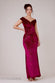 Shimmer Velvet Bardot Maxi Dress DR4643