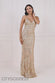 CROSS BACK DIAMONTE STRAP SEQUIN MAXI DR4009