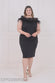 Off The Shoulder Feather Midi Dress DR3200P