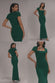 PLEATED ASYMMETRIC BODICE MERMAID MAXI DRESS DR5277