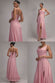 CHIFFON COWL TWISTED ROPE STRAP LACE-UP FLARED MAXI DRESS DR4937