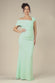 One Shoulder Scuba Crepe Evening Maxi Dress DR3231