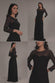 SHEER SLEEVE DOBBY MESH SWEETHEART A LINE MAXI DRESS DR5270