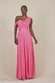 Cowl Neck One Shoulder A Line Chiffon Maxi Dress DR4506