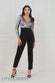 Liquid Sequin Jumpsuit With Corsage TR380