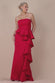 Boobtube Peplum  Waterfall Frill Maxi Dress DR4738