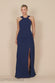 Halterneck Thigh Split Chiffon Maxi Dress DR4610