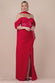 Scalloped Lace & Chiffon Winged Corset Bodice Maxi Dress DR4397