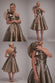ONE SHOULDER FRILL JACQUARD SKATER MIDI DRESS DR4811