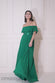 Pleated Chiffon Off Shoulder Maxi Dress DR3805