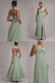 CHIFFON COWL TWISTED ROPE STRAP LACE-UP FLARED MAXI DRESS DR4937